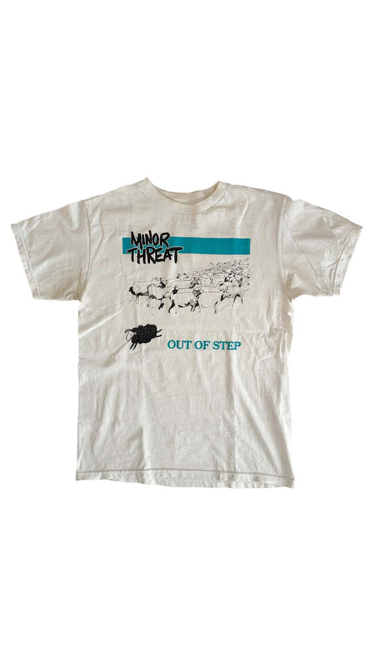 00s Minor Threat Out of Step T-Shirt, white, M