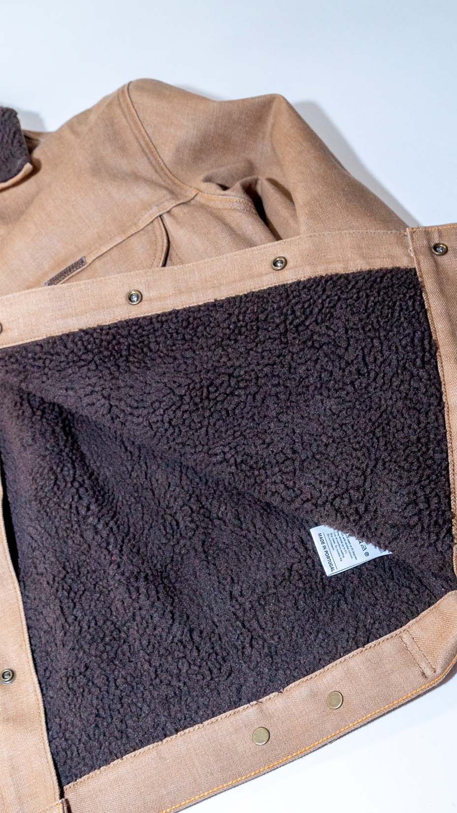 Indigofera Kyle Sherpa Jacket, Brown — L