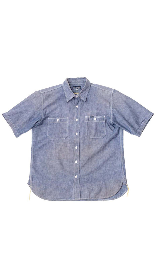 Iron Heart Short Sleeve Chambray, XXXL