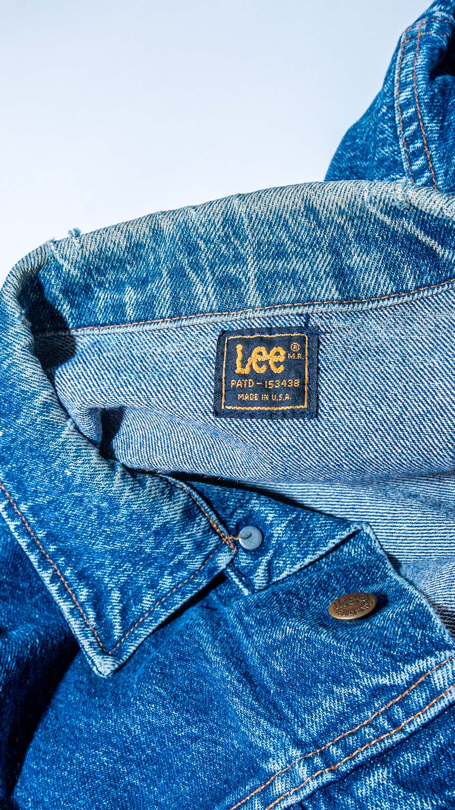 Lee 90s Denim Jacket, Made In USA — XL