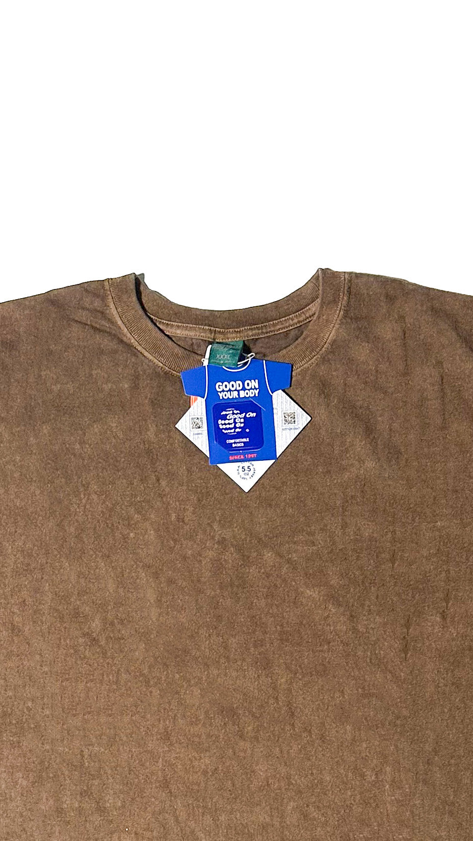 Good On — SS Crew T-shirt, Pigment Dyed Brown, Made in Japan