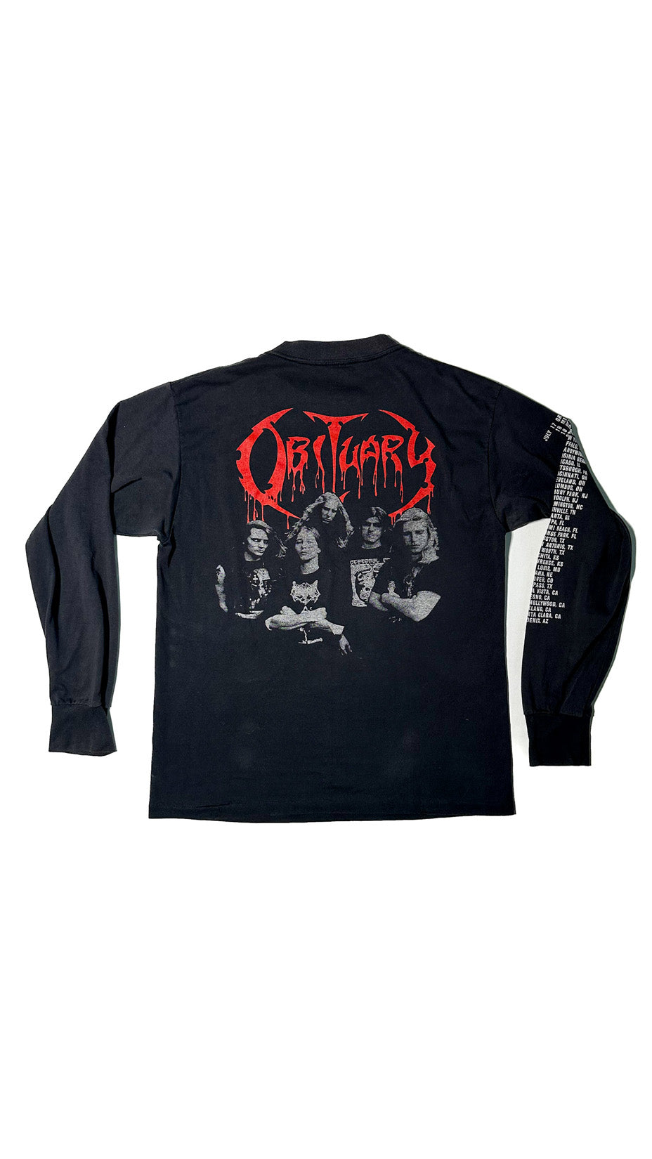 Obituary longsleeve t-shirt, 90s, XL
