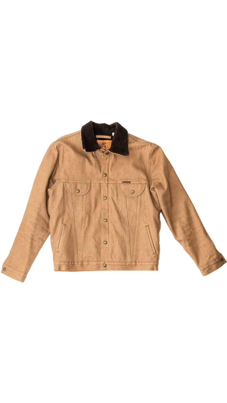 Indigofera Kyle Sherpa Jacket, Brown — L